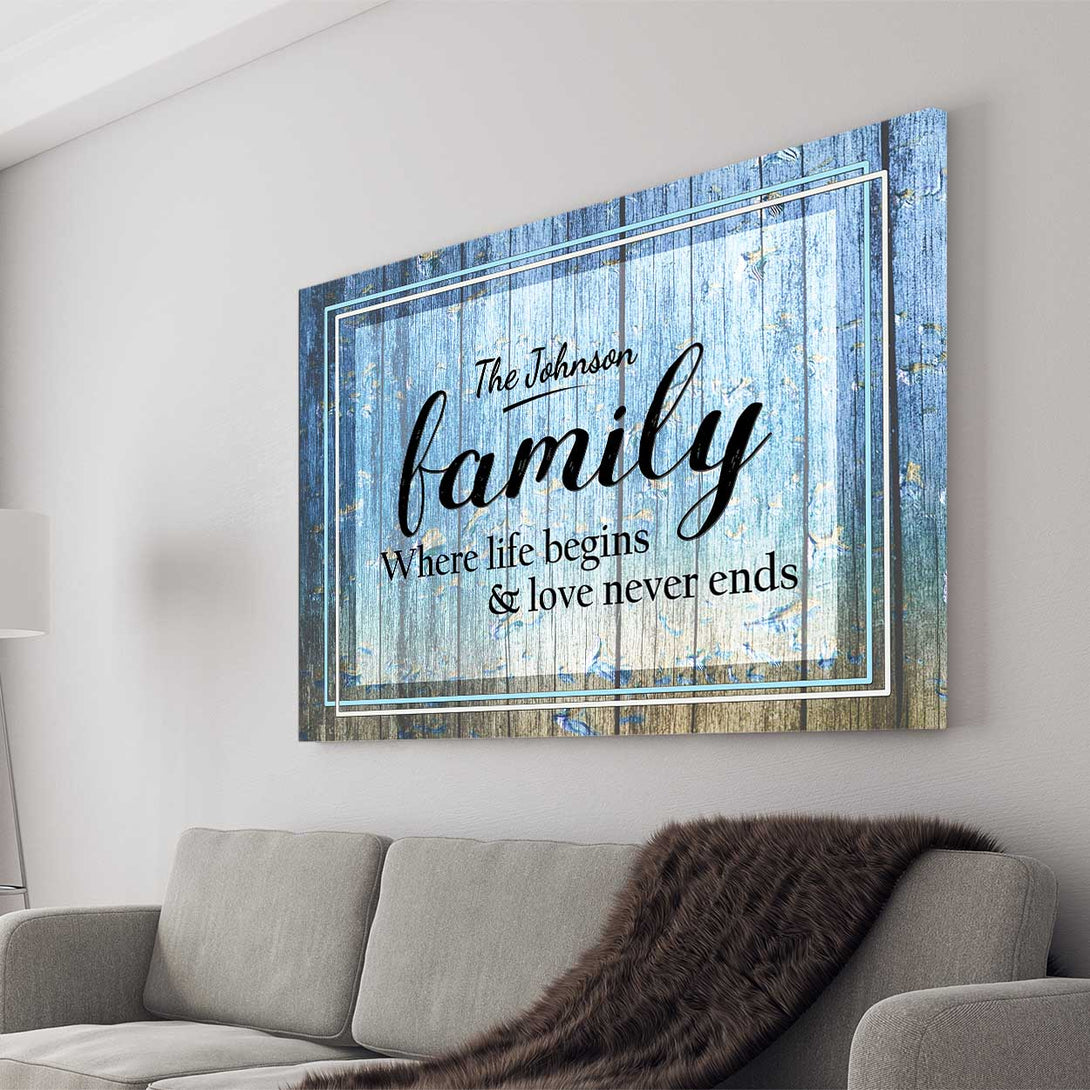 Johnson Family Canvas - Touch Of Divine