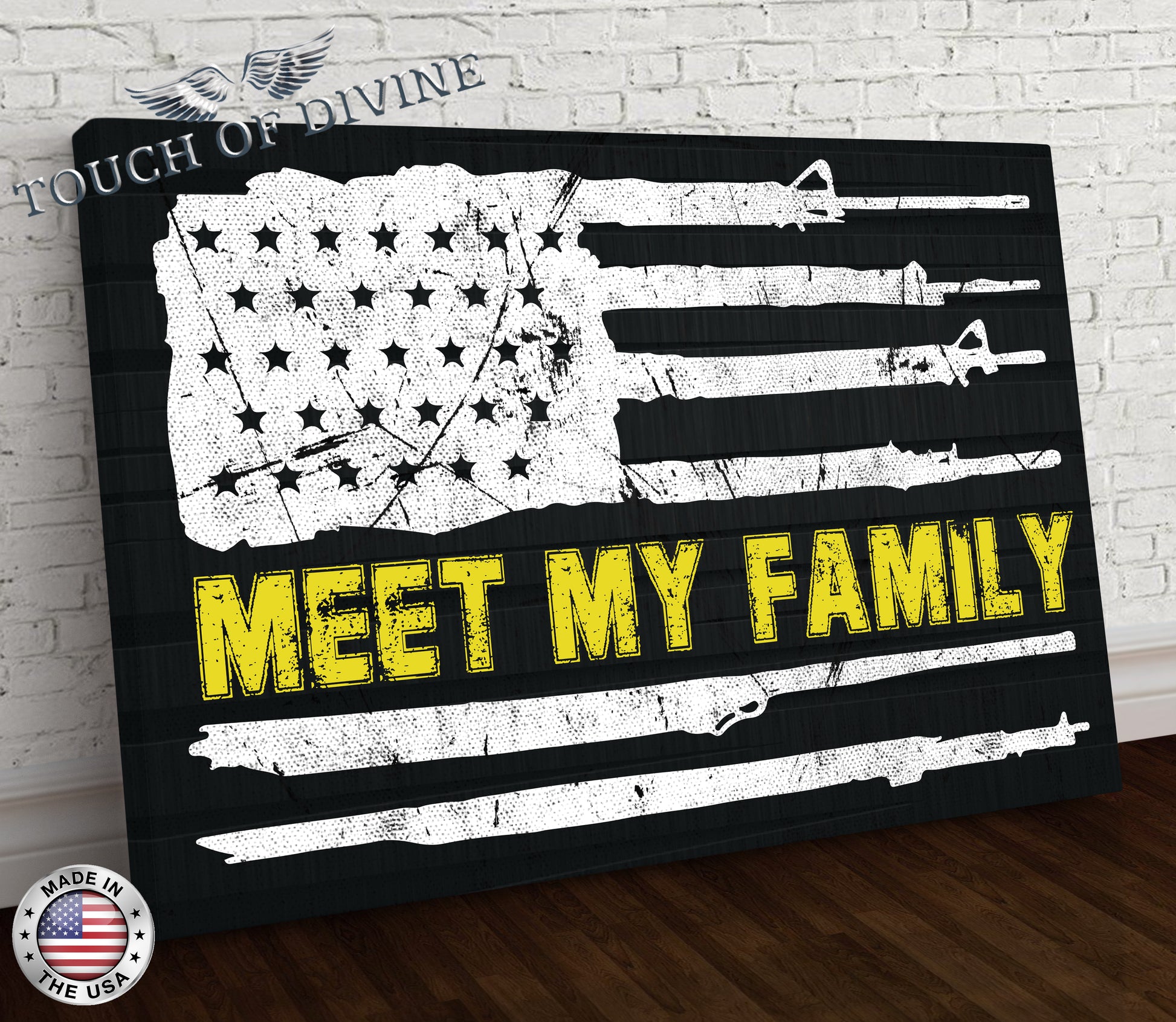 MEET MY FAMILY Wall Art Canvas - Touch Of Divine