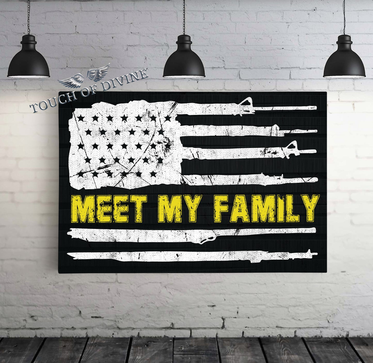 MEET MY FAMILY Wall Art Canvas - Touch Of Divine