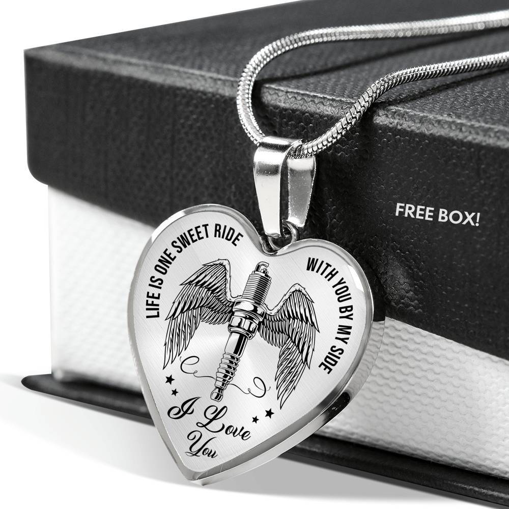 Life Is One Sweet Ride Biker Necklace - Touch Of Divine