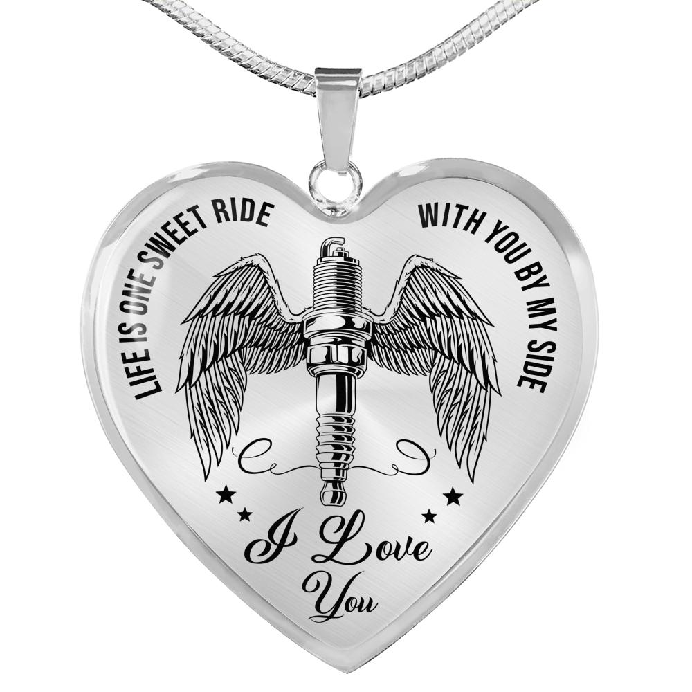Life Is One Sweet Ride Biker Necklace - Touch Of Divine
