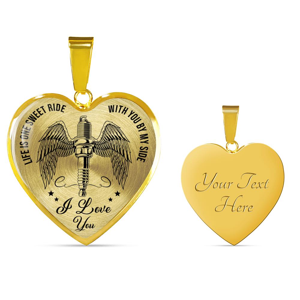 Life Is One Sweet Ride Biker Necklace - Touch Of Divine