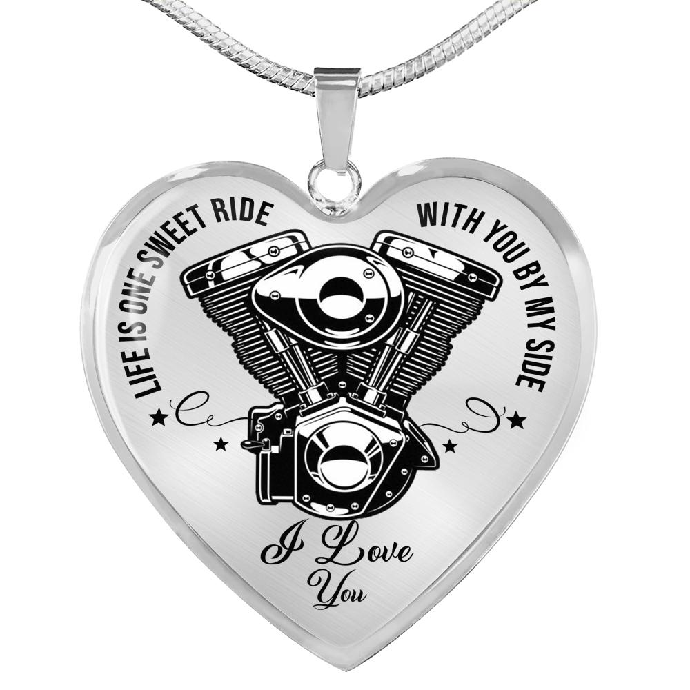 Life Is One Sweet Ride Biker Necklace - Touch Of Divine