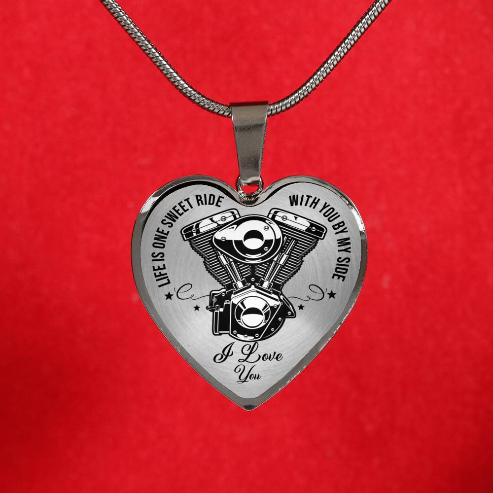Life Is One Sweet Ride Biker Necklace - Touch Of Divine