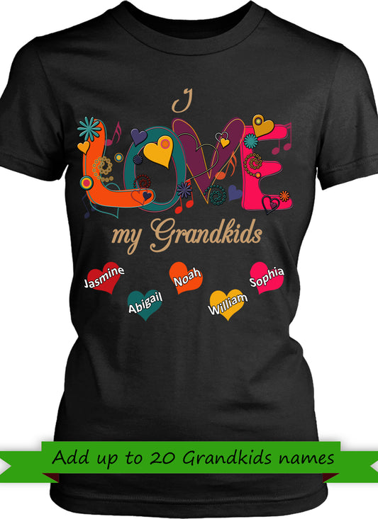 Love My Grandkids Personalized - Personalized gifts for Grandma Or Mom