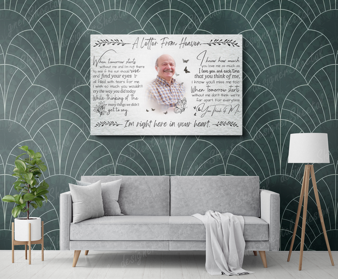 A letter from Heaven Canvas Print | Personalized Framed Canvas Art (NO PREVIEW) - Touch Of Divine