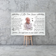 A letter from Heaven Canvas Print | Personalized Framed Canvas Art (NO PREVIEW) - Touch Of Divine