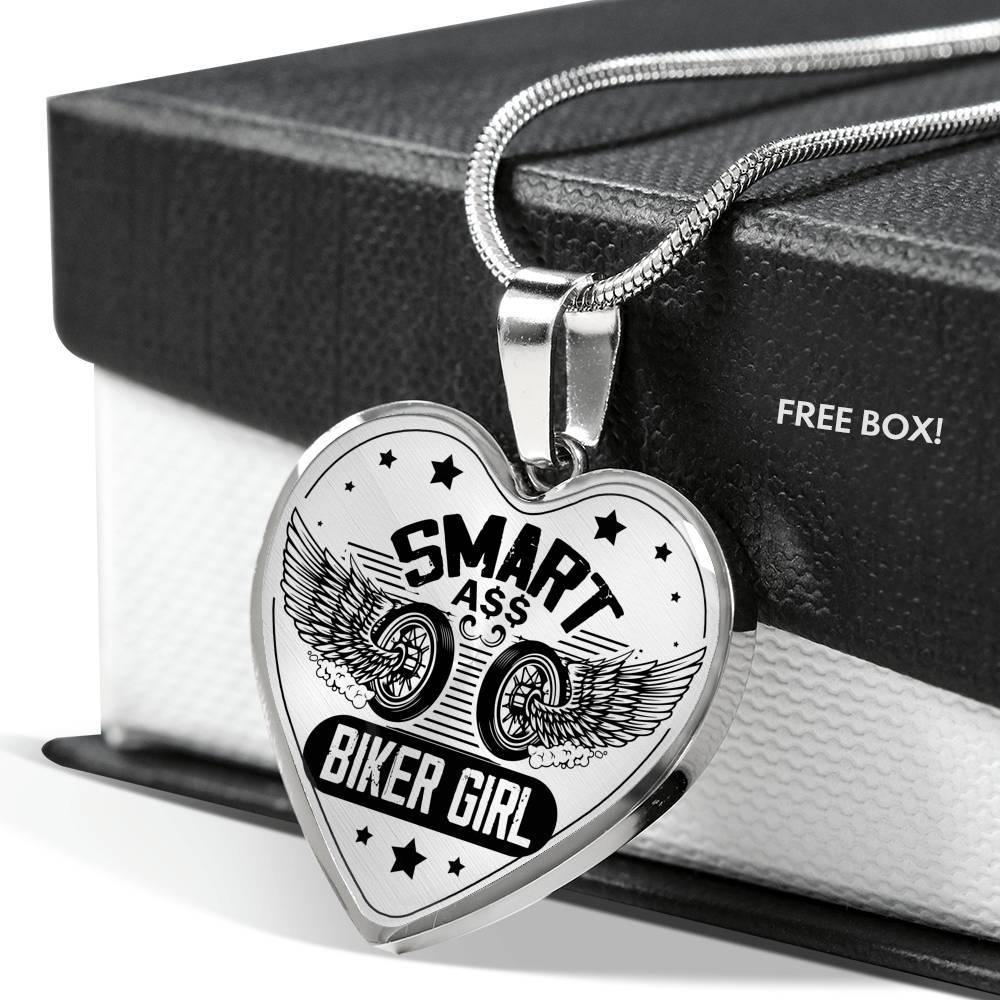 Smart Biker Girl Biker Necklace - Touch Of Divine
