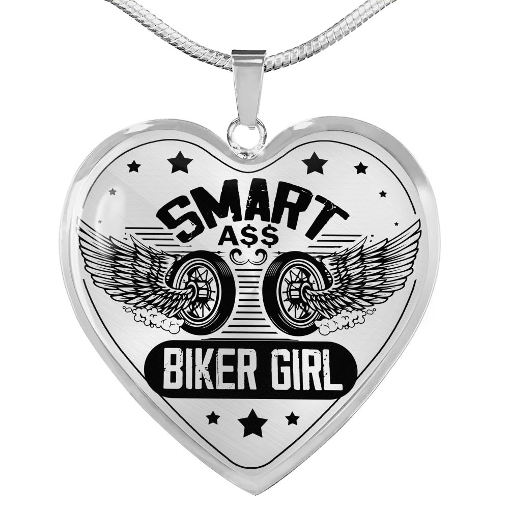 Smart Biker Girl Biker Necklace - Touch Of Divine