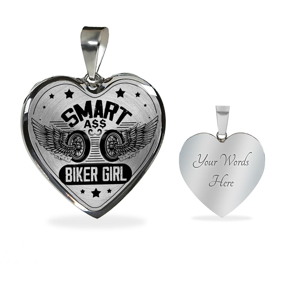 Smart Biker Girl Biker Necklace - Touch Of Divine