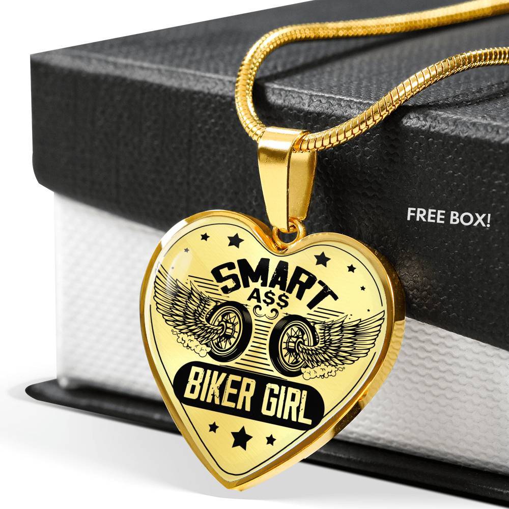 Smart Biker Girl Biker Necklace - Touch Of Divine