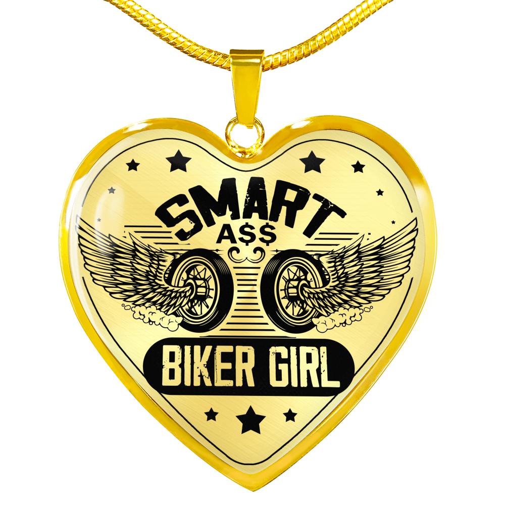 Smart Biker Girl Biker Necklace - Touch Of Divine