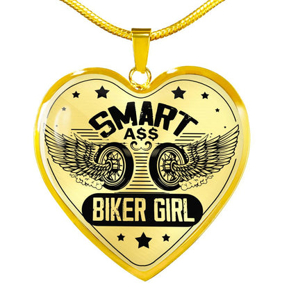 Smart Biker Girl Biker Necklace - Touch Of Divine