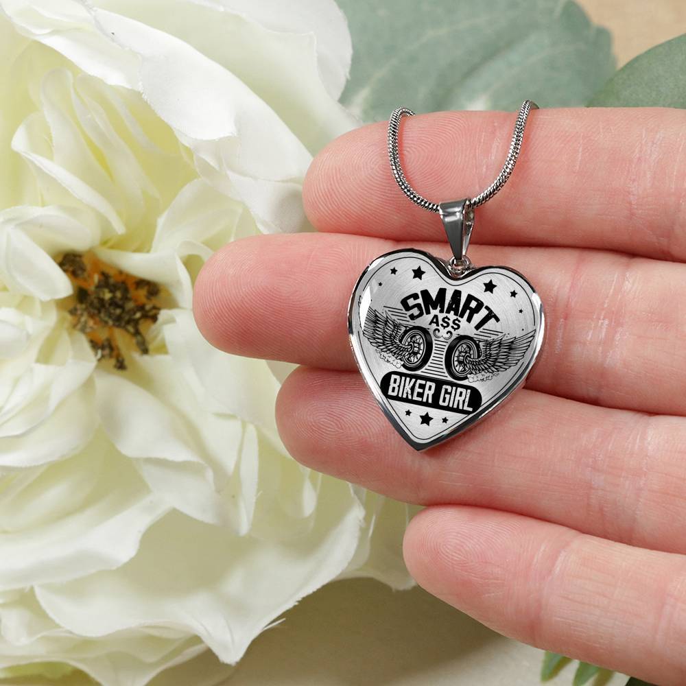 Smart Biker Girl Biker Necklace - Touch Of Divine