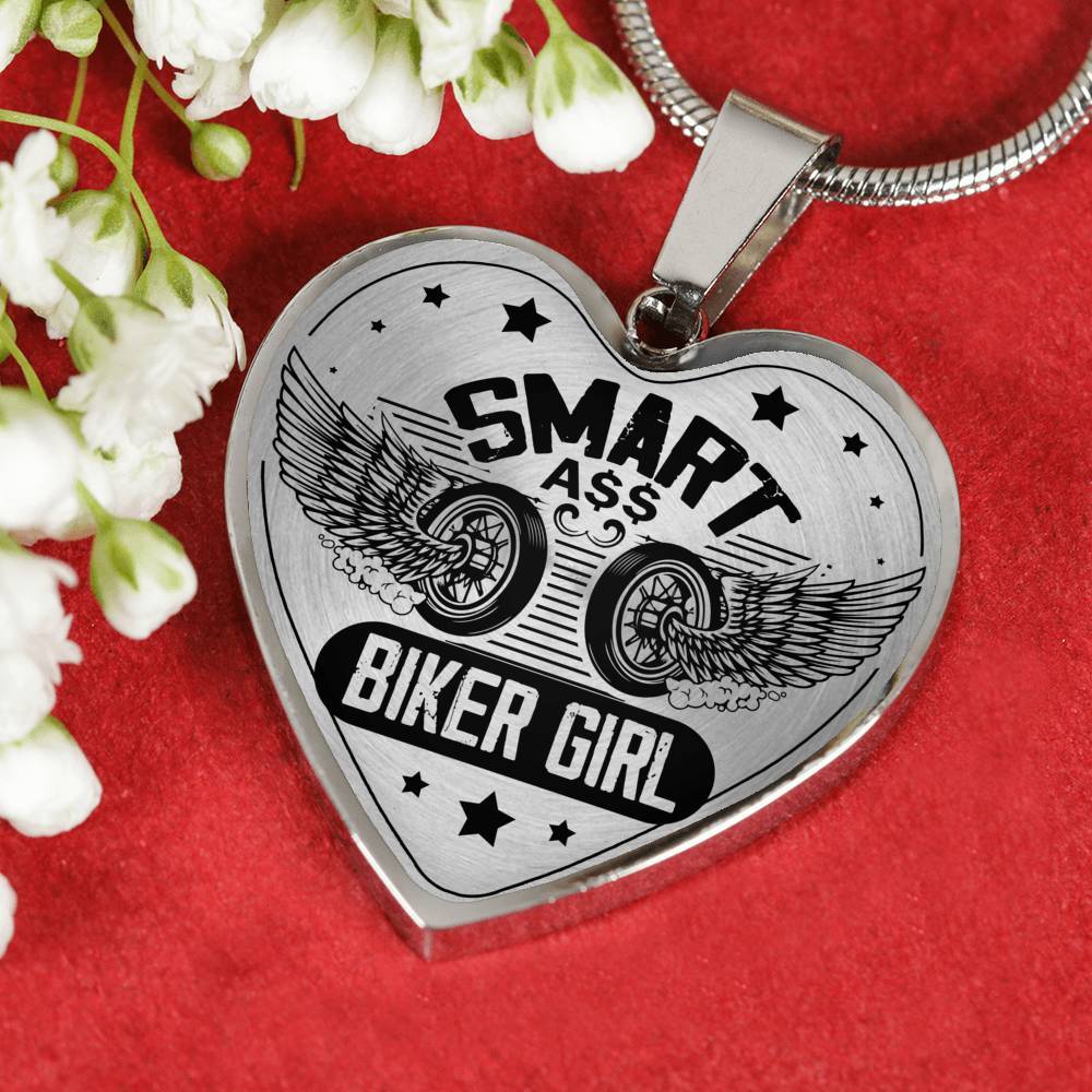 Smart Biker Girl Biker Necklace - Touch Of Divine
