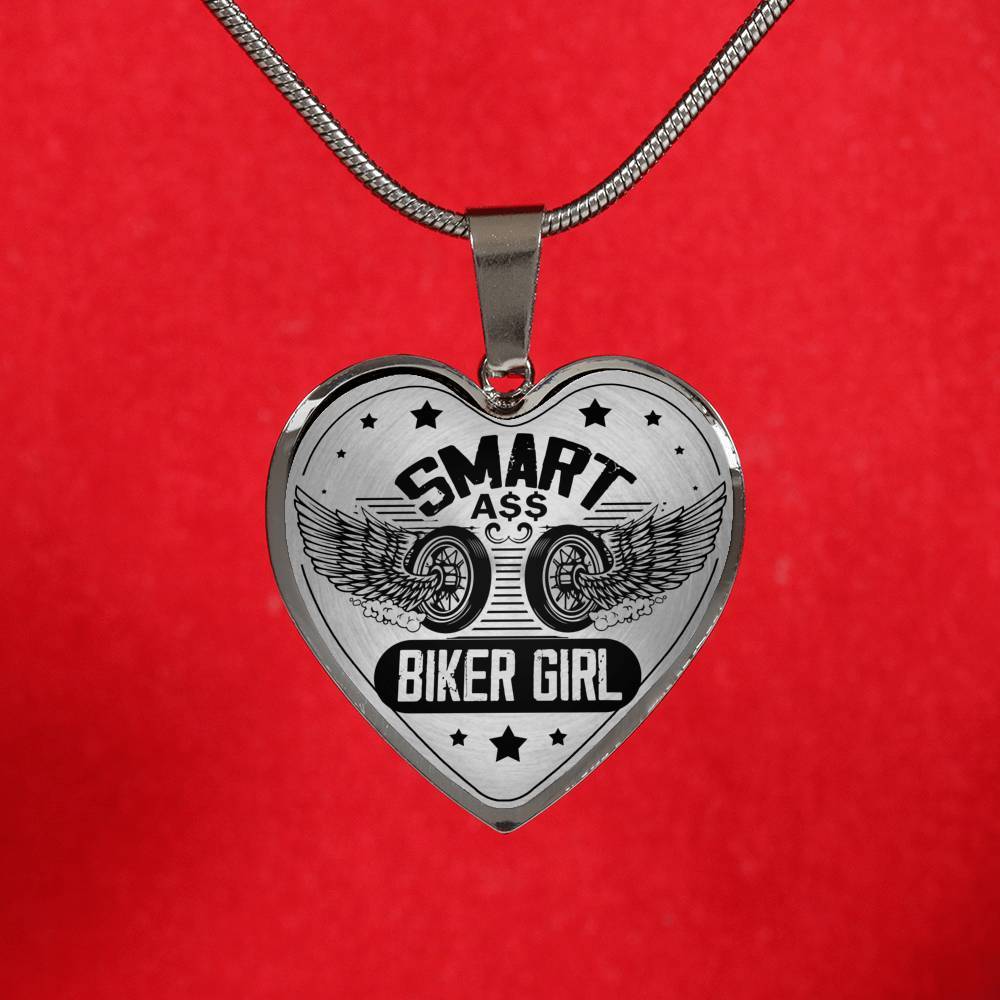 Smart Biker Girl Biker Necklace - Touch Of Divine