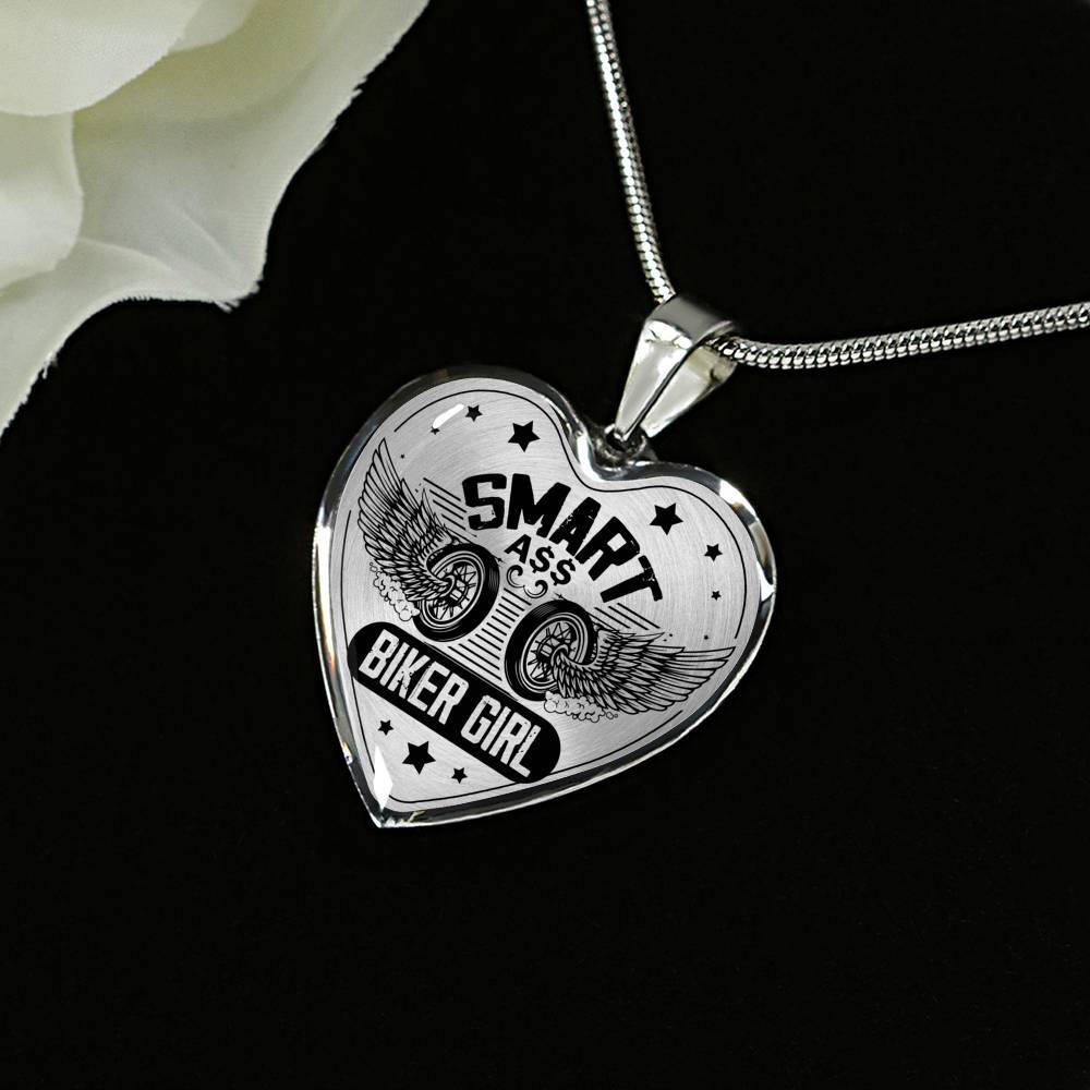 Smart Biker Girl Biker Necklace - Touch Of Divine