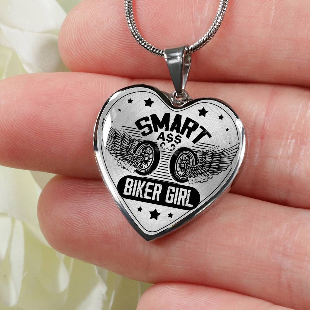 Smart Biker Girl Biker Necklace - Touch Of Divine