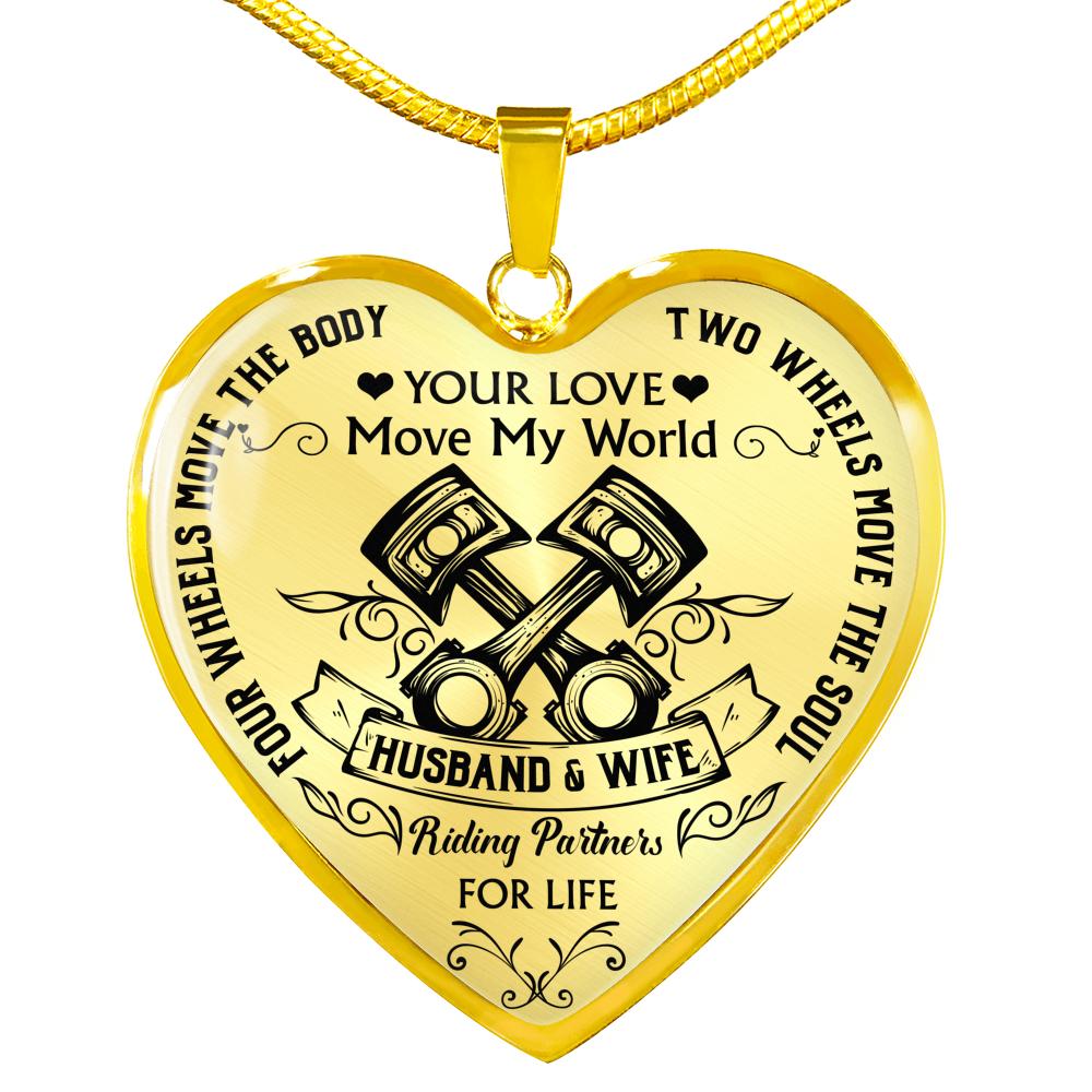 Two Wheels Move The Soul Biker Necklace - Touch Of Divine