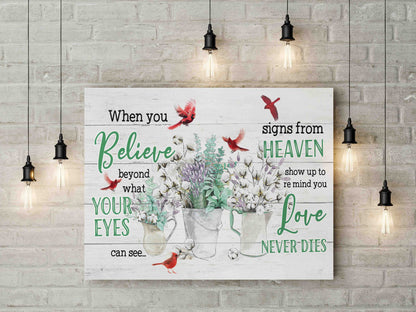 When You Believe Canvas Print - Touch Of Divine