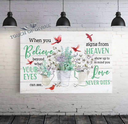 When You Believe Canvas Print - Touch Of Divine