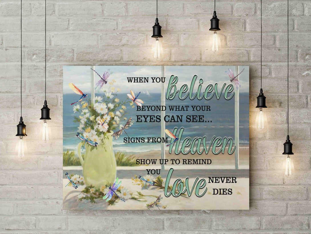 When You Believe Canvas Print - Touch Of Divine