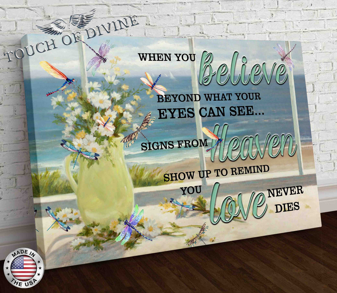 When You Believe Canvas Print - Touch Of Divine