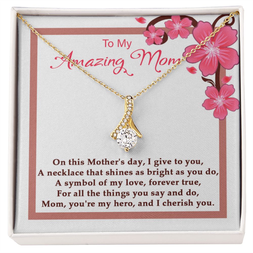 Symbol of my Love Alluring Beauty necklace - 18k White and Gold