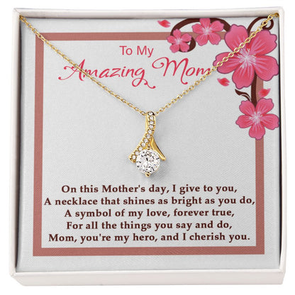 Symbol of my Love Alluring Beauty necklace - 18k White and Gold