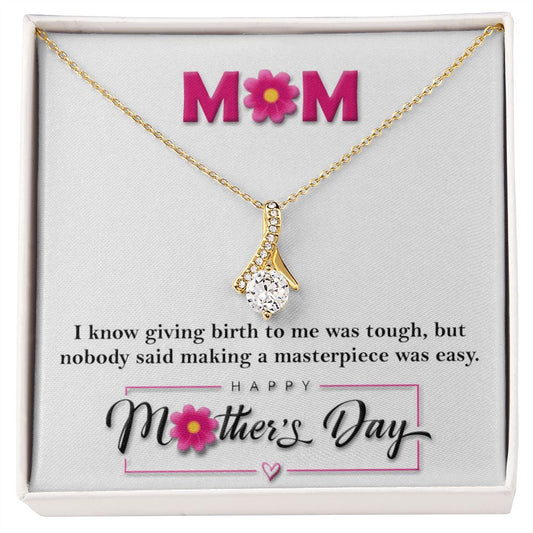 Masterpiece  Alluring Beauty necklace - 18k White and Gold