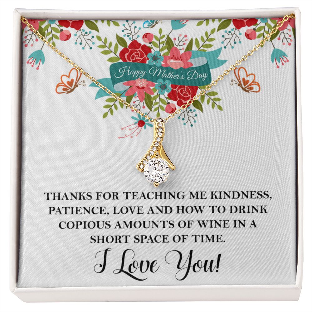 Thanks for teaching me  Alluring Beauty necklace - 18k White and Gold