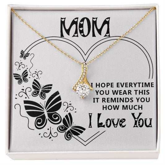 Whenever you wear this Alluring Beauty necklace - 18k White and Gold
