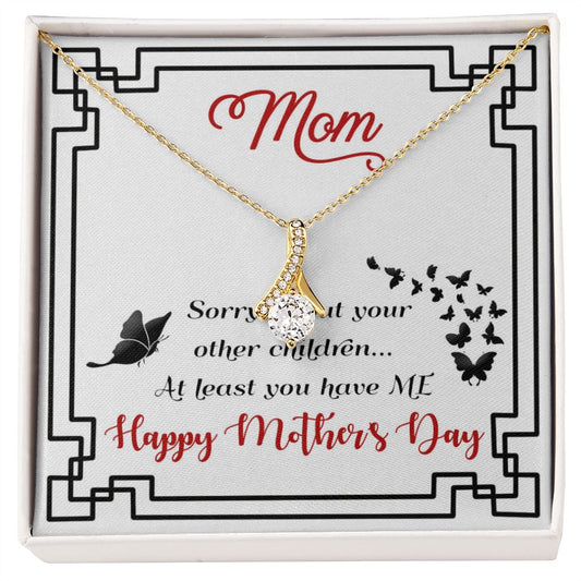 Atleast you have ME - Alluring Beauty necklace - 18k White and Gold
