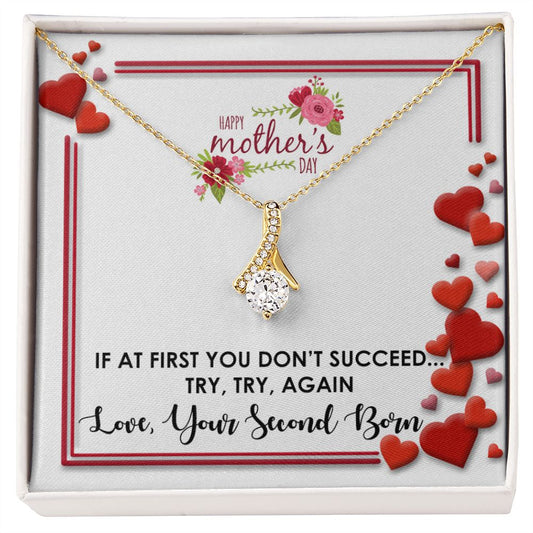 Your Second Born  Alluring Beauty necklace - 18k White and Gold