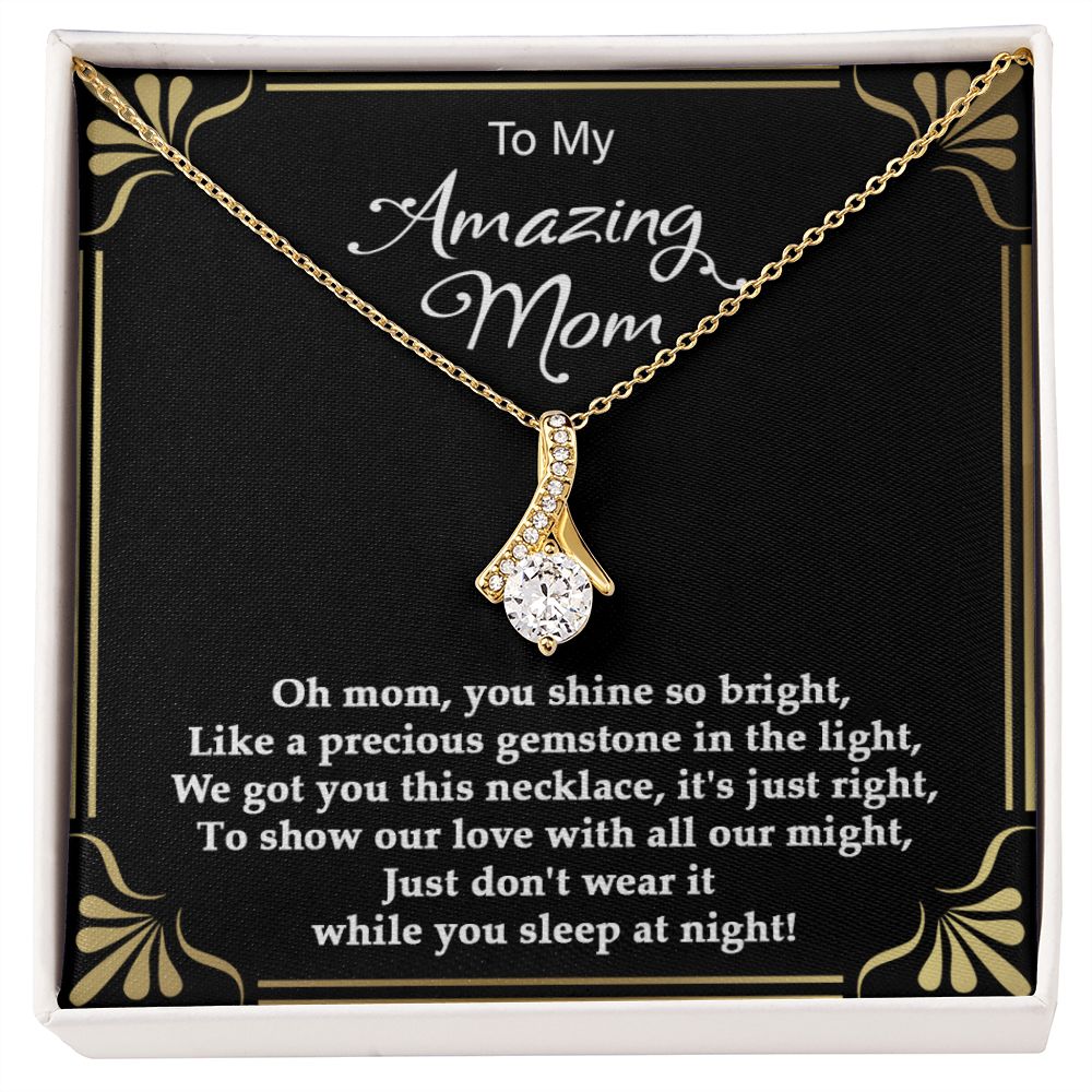 Precious gemstone Alluring Beauty necklace - 18k White and Gold