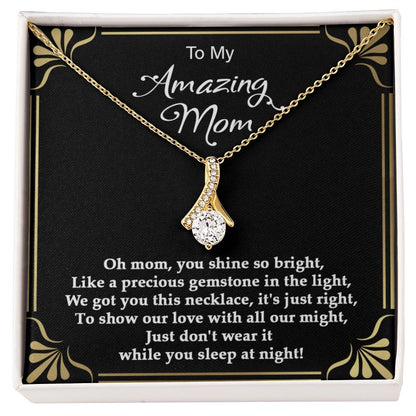 Precious gemstone Alluring Beauty necklace - 18k White and Gold