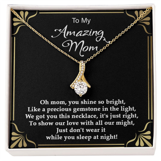 Precious gemstone Alluring Beauty necklace - 18k White and Gold