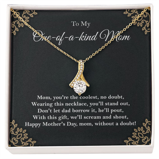 One-of-a-kind Mom Alluring Beauty necklace - 18k White and Gold