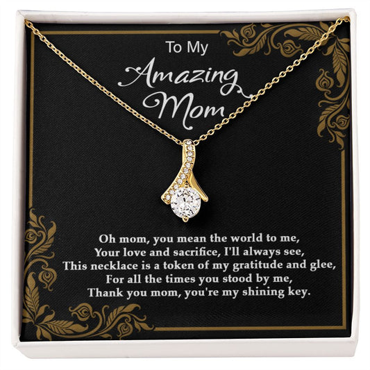 Love and Sacrifice - Alluring Beauty necklace - 18k White and Gold