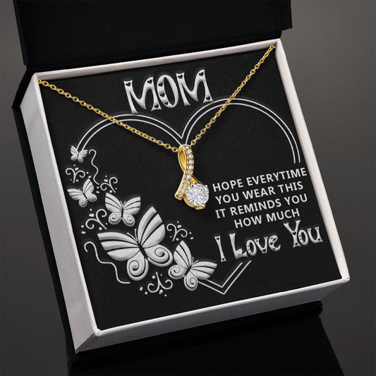 Whenever you wear this-Black Alluring Beauty necklace - 18k White and Gold