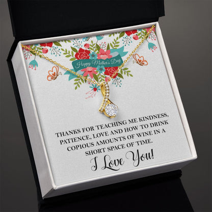 Thanks for teaching me  Alluring Beauty necklace - 18k White and Gold