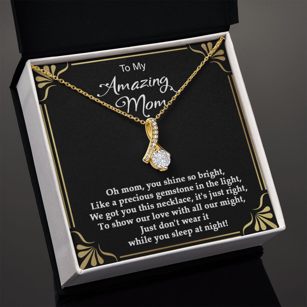 Precious gemstone Alluring Beauty necklace - 18k White and Gold