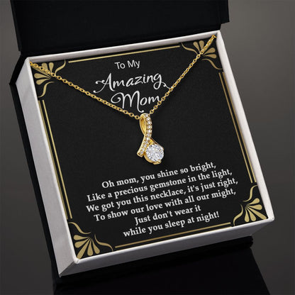 Precious gemstone Alluring Beauty necklace - 18k White and Gold