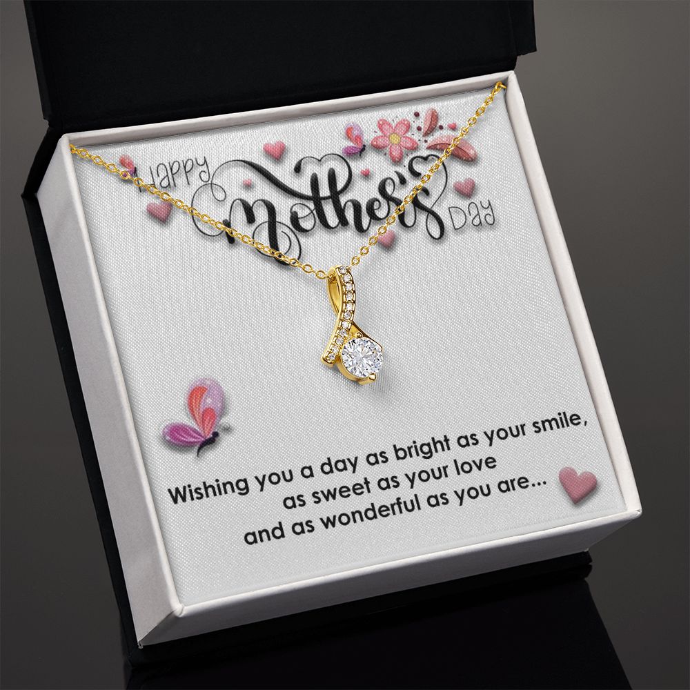 Sweet Love  Alluring Beauty necklace - 18k White and Gold