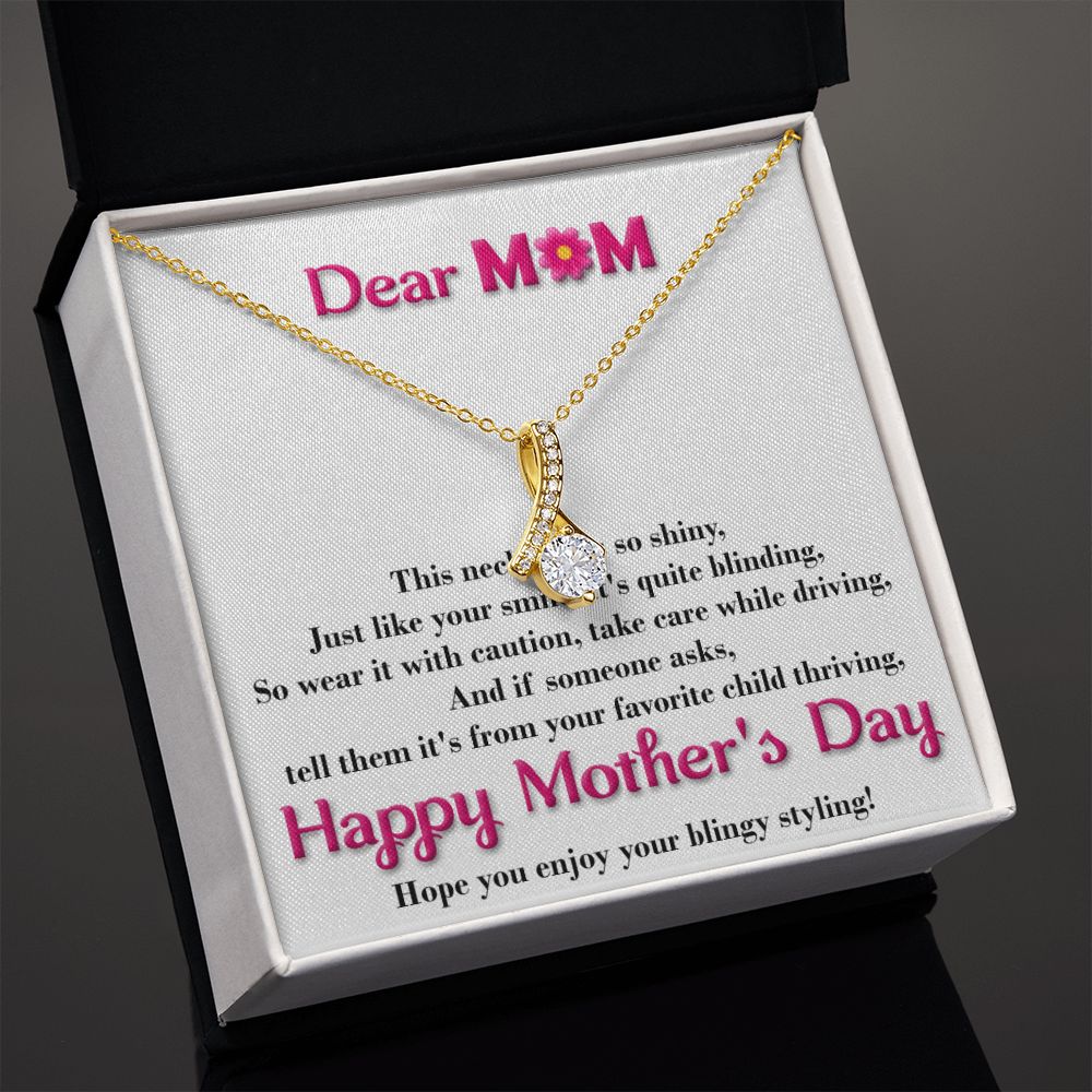 Smile Alluring Beauty necklace - 18k White and Gold