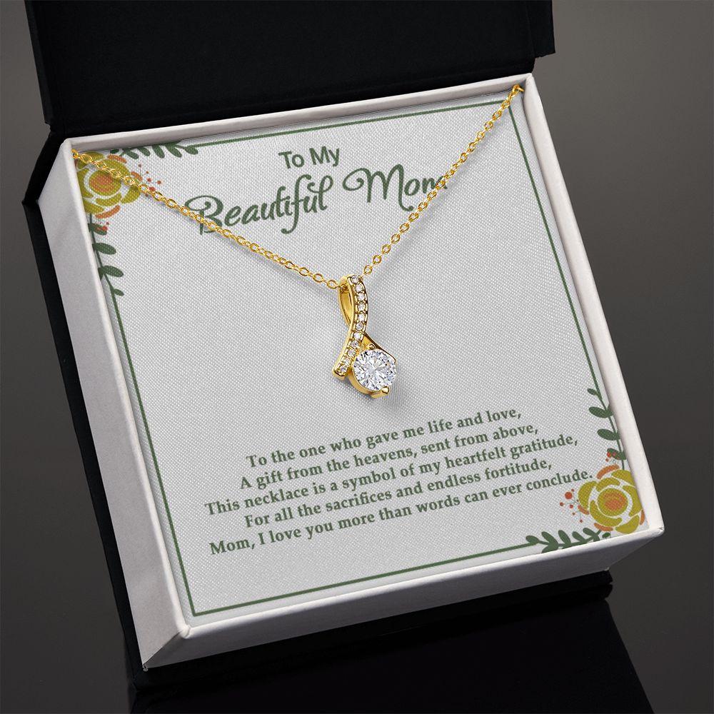 Gift from the heavens  - Alluring Beauty necklace - 18k White and Gold