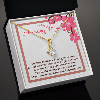 Symbol of my Love Alluring Beauty necklace - 18k White and Gold