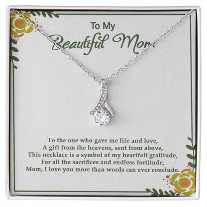Gift from the heavens  - Alluring Beauty necklace - 18k White and Gold