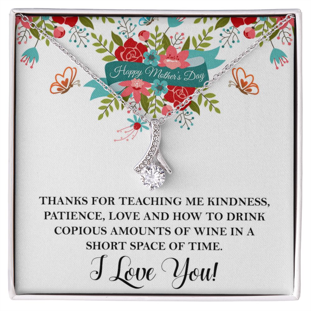 Thanks for teaching me  Alluring Beauty necklace - 18k White and Gold