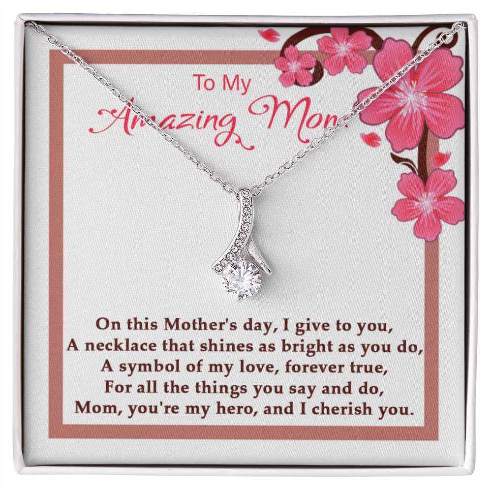 Symbol of my Love Alluring Beauty necklace - 18k White and Gold